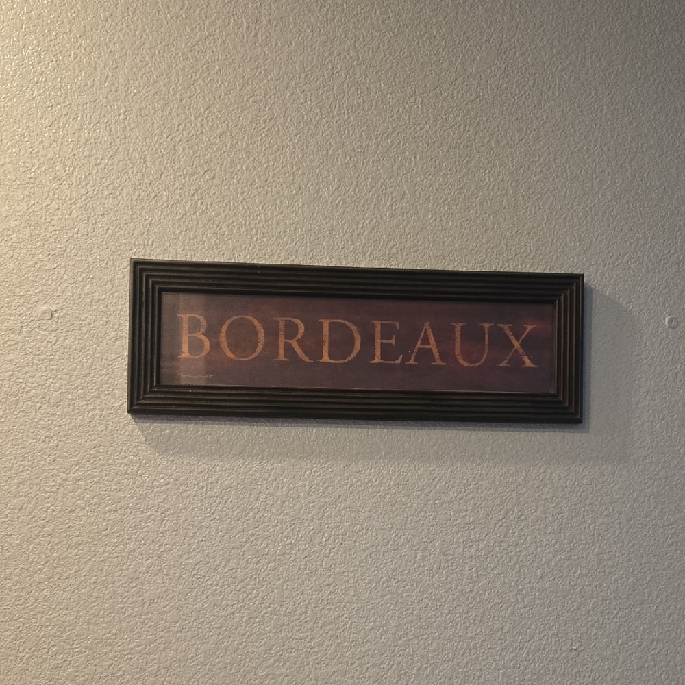 Chic Bordeaux Framed Art